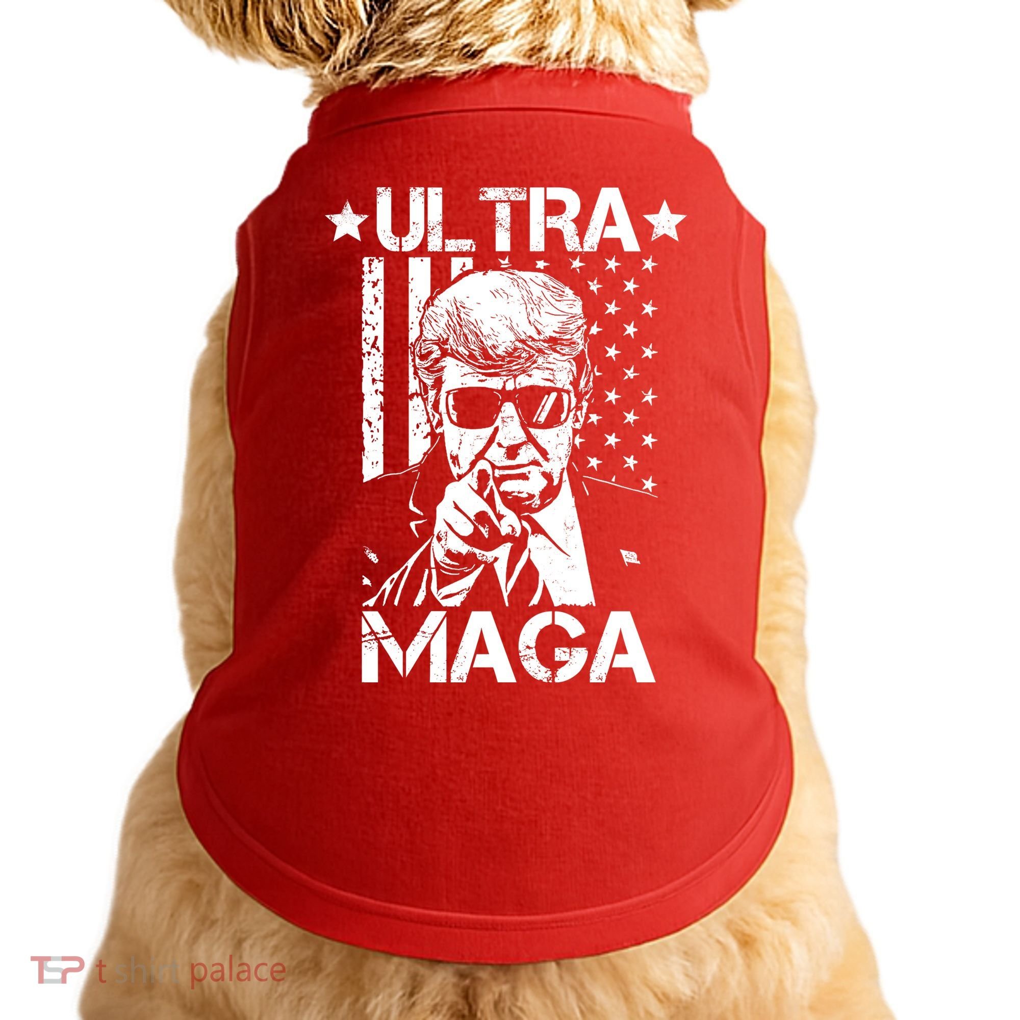 Ultra Maga Donald Trump USA Flag Doggie Tank