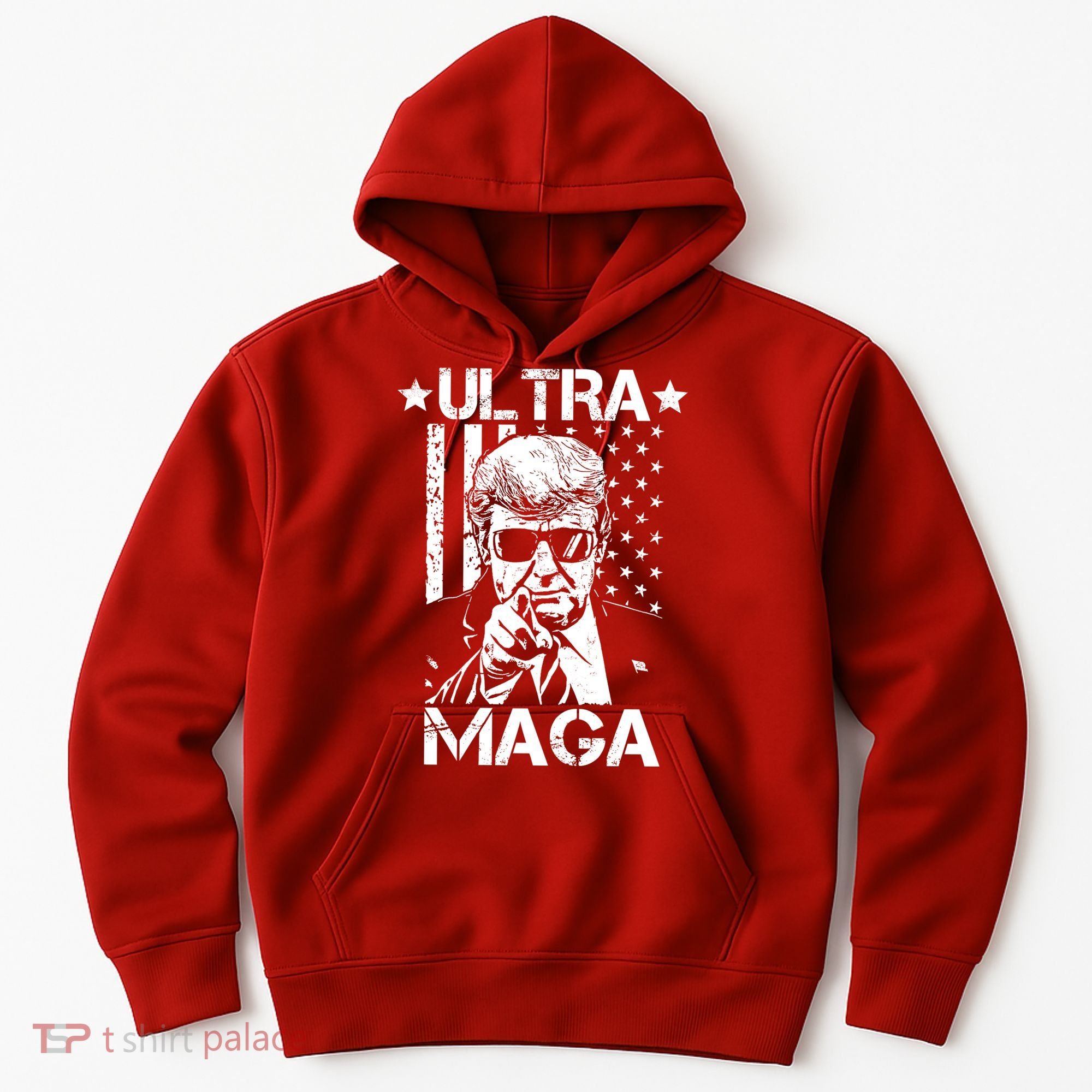 Ultra Maga Donald Trump USA Flag Hoodie
