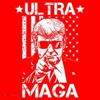 Ultra Maga Donald Trump USA Flag Long Sleeve Shirt thumb 2