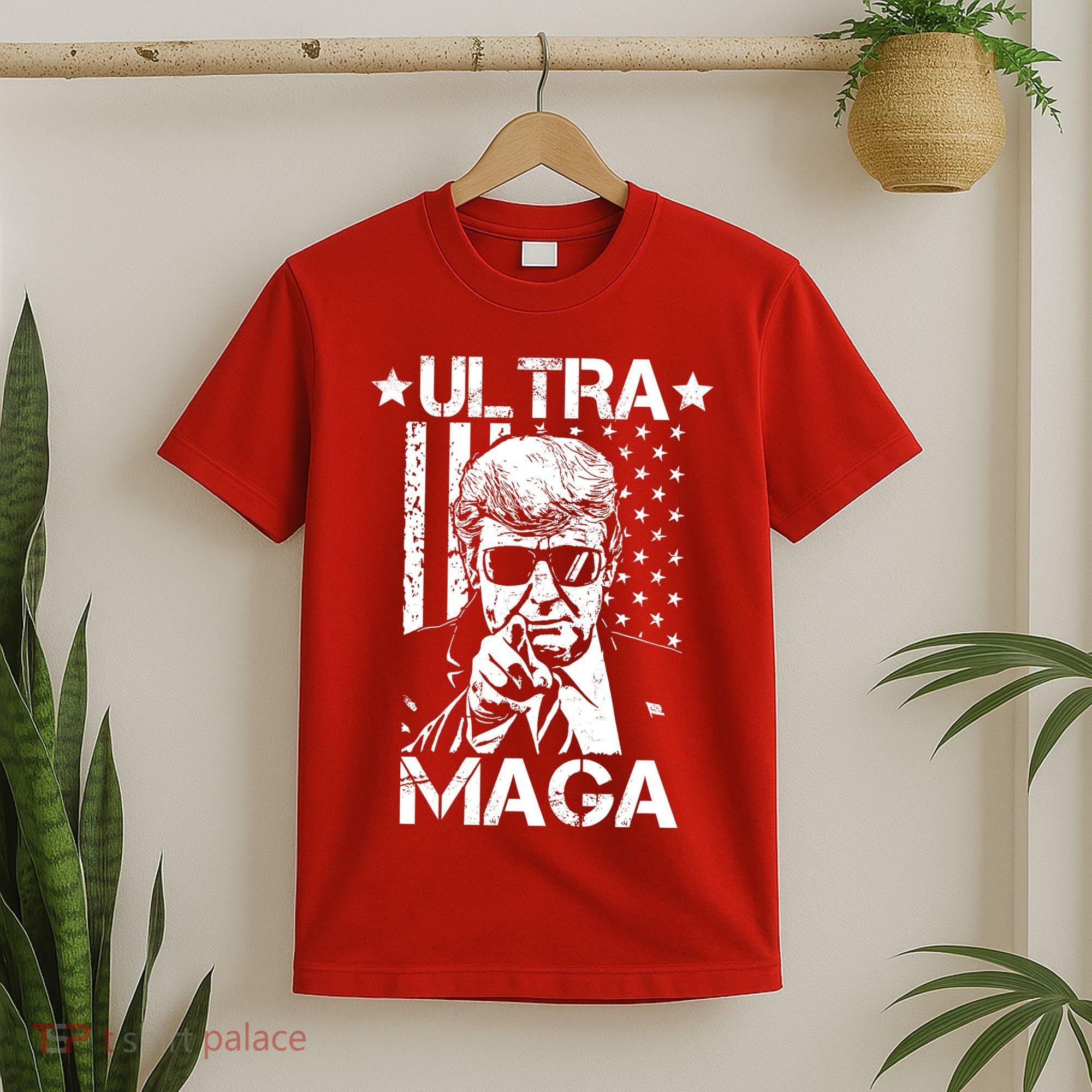 Ultra Maga Donald Trump USA Flag T-Shirt