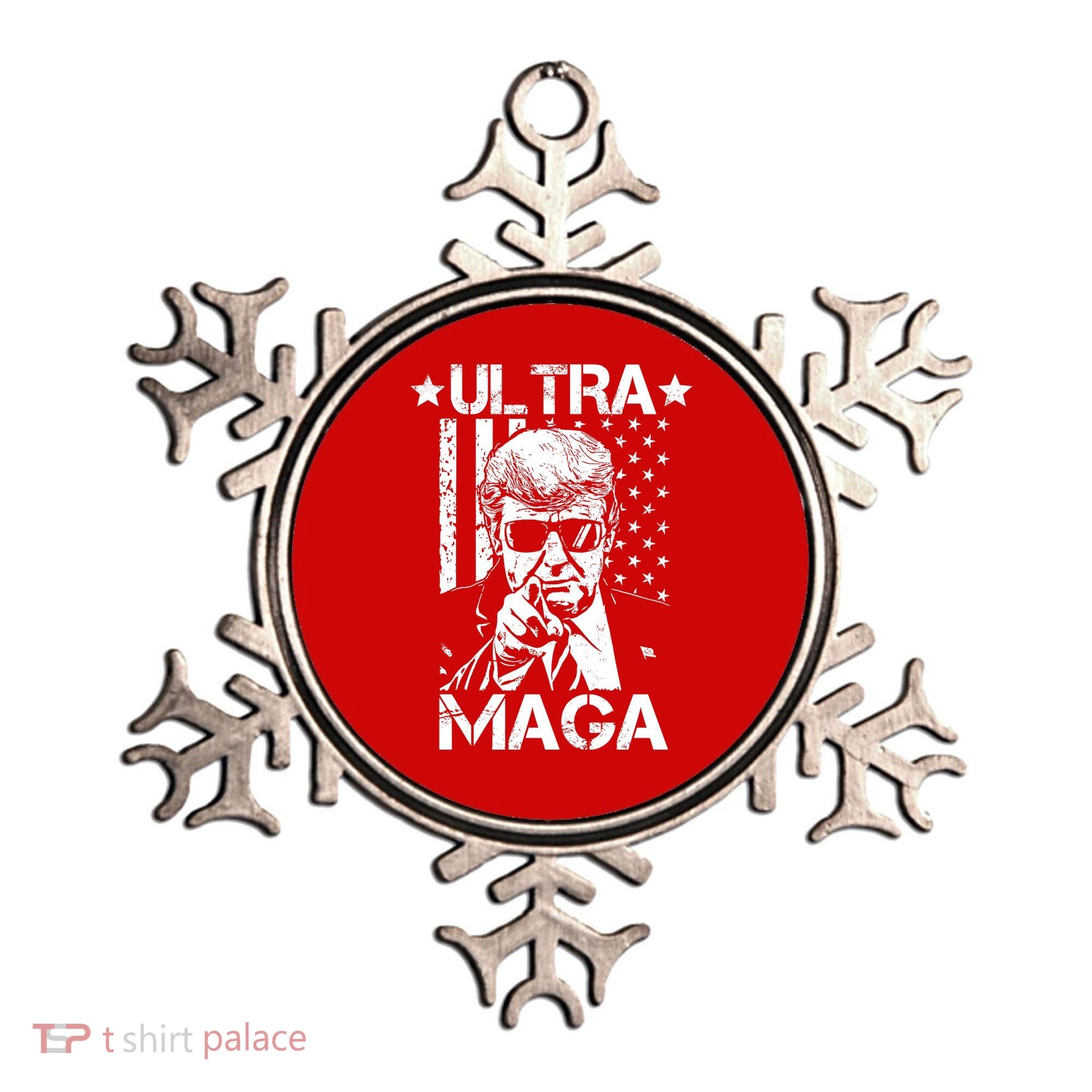 Ultra Maga Donald Trump USA Flag Ornament