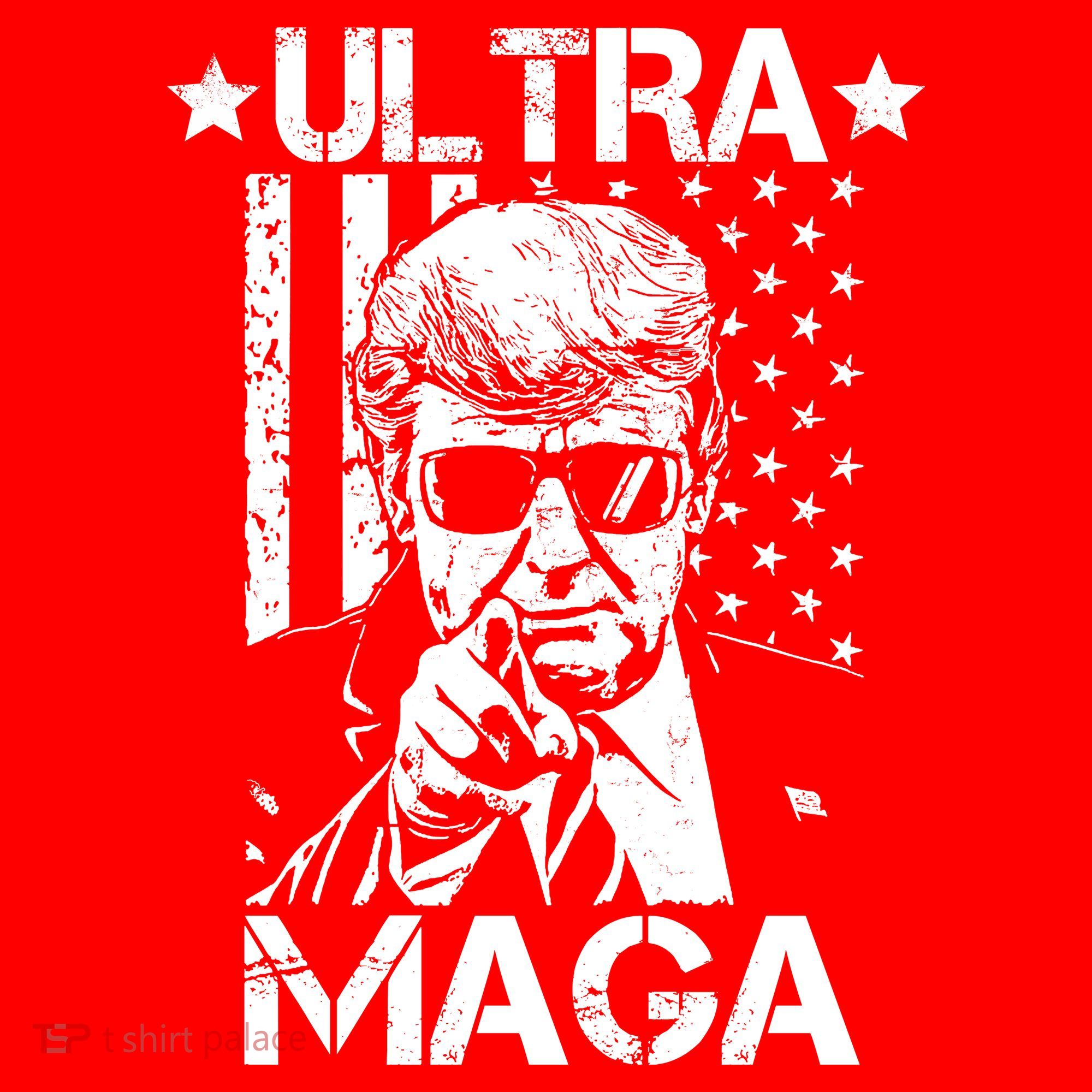 Ultra Maga Donald Trump USA Flag Women's Tank Top