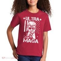 Ultra Maga Donald Trump USA Flag Kids T-Shirt thumb 2