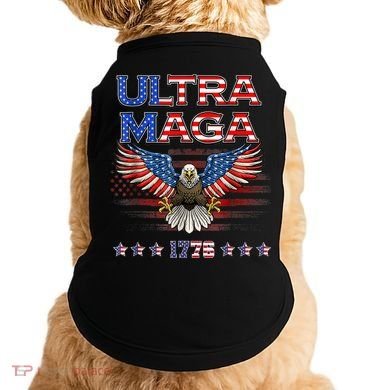 Ultra Mega Eagle 2022, Ultra Maga Tee AMERICAN, FLAG, EAGLE Doggie Tank