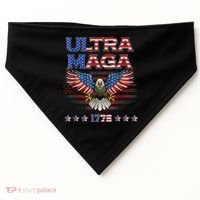 Ultra Mega Eagle 2022, Ultra Maga Tee AMERICAN, FLAG, EAGLE USA-Made Doggie Bandana thumb 0