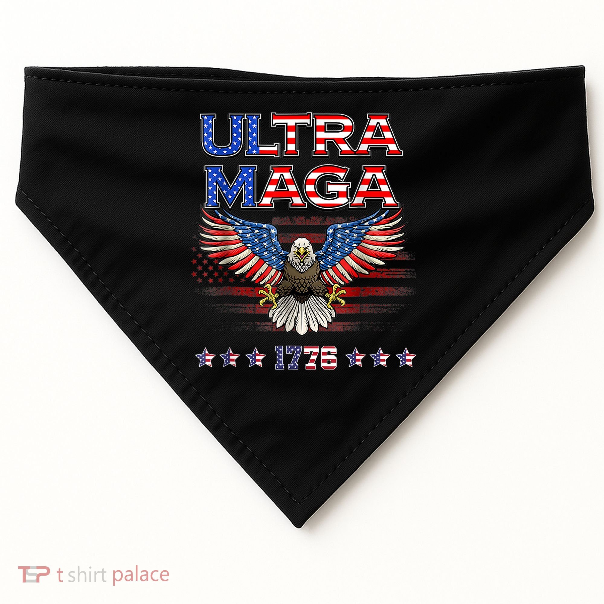 Ultra Mega Eagle 2022, Ultra Maga Tee AMERICAN, FLAG, EAGLE USA-Made Doggie Bandana