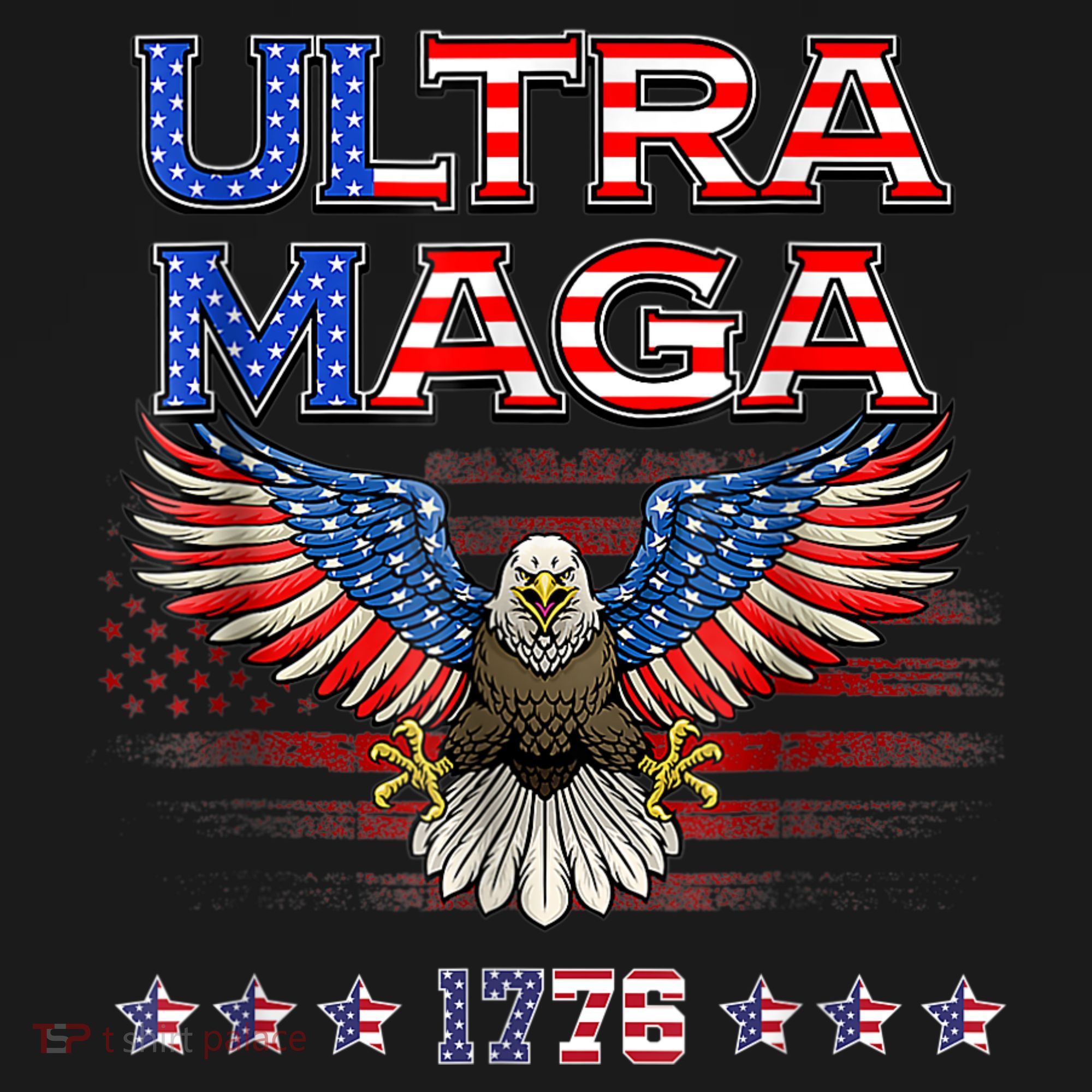 Ultra Mega Eagle 2022, Ultra Maga Tee AMERICAN, FLAG, EAGLE Bucket Hat