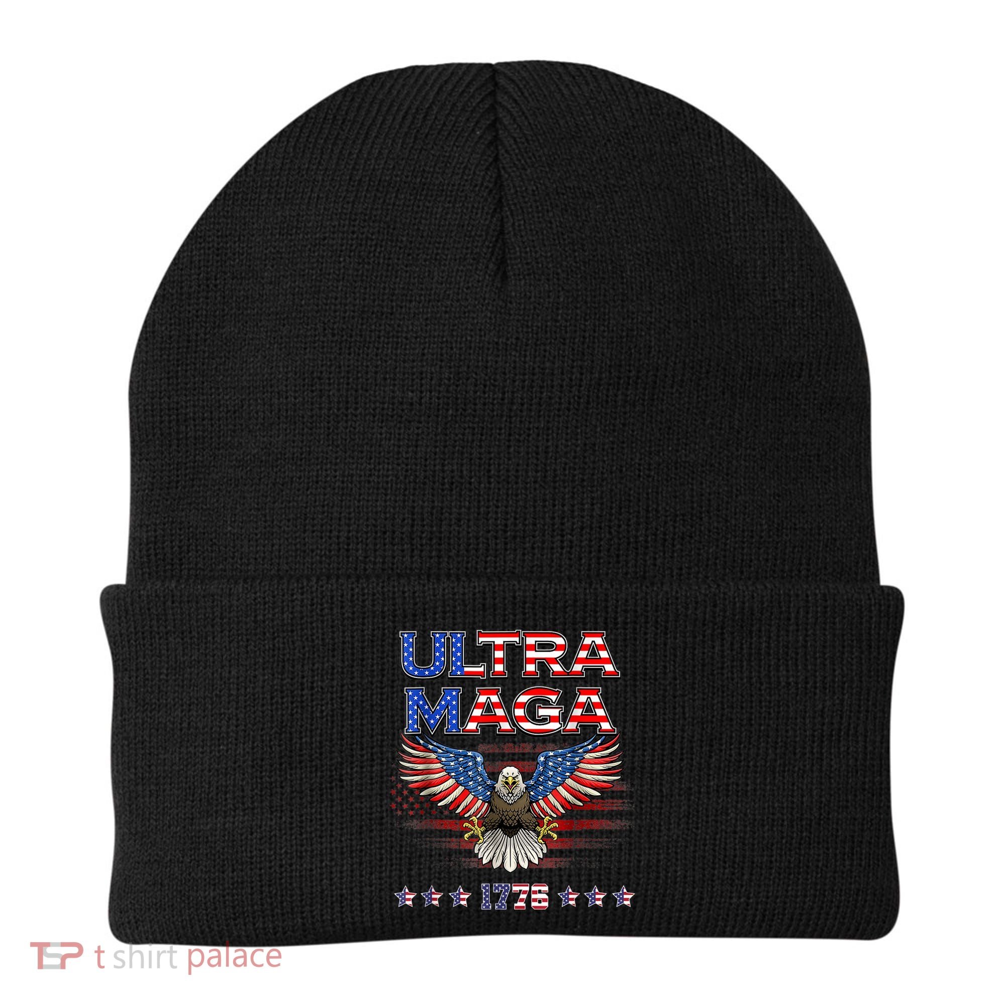 Ultra Mega Eagle 2022, Ultra Maga Tee AMERICAN, FLAG, EAGLE Beanie