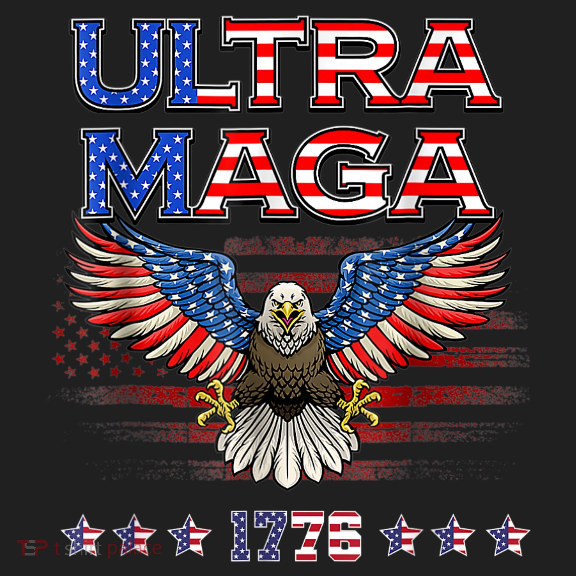 Ultra Mega Eagle 2022, Ultra Maga Tee AMERICAN, FLAG, EAGLE Beanie
