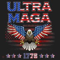 Ultra Mega Eagle 2022, Ultra Maga Tee AMERICAN, FLAG, EAGLE Golf Towel thumb 3