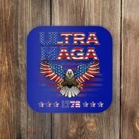 Ultra Mega Eagle 2022, Ultra Maga Tee AMERICAN, FLAG, EAGLE Coaster thumb 0