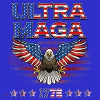 Ultra Mega Eagle 2022, Ultra Maga Tee AMERICAN, FLAG, EAGLE Coaster thumb 2