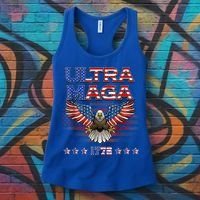 Ultra Mega Eagle 2022, Ultra Maga Tee AMERICAN, FLAG, EAGLE Women's Tank Top thumb 3