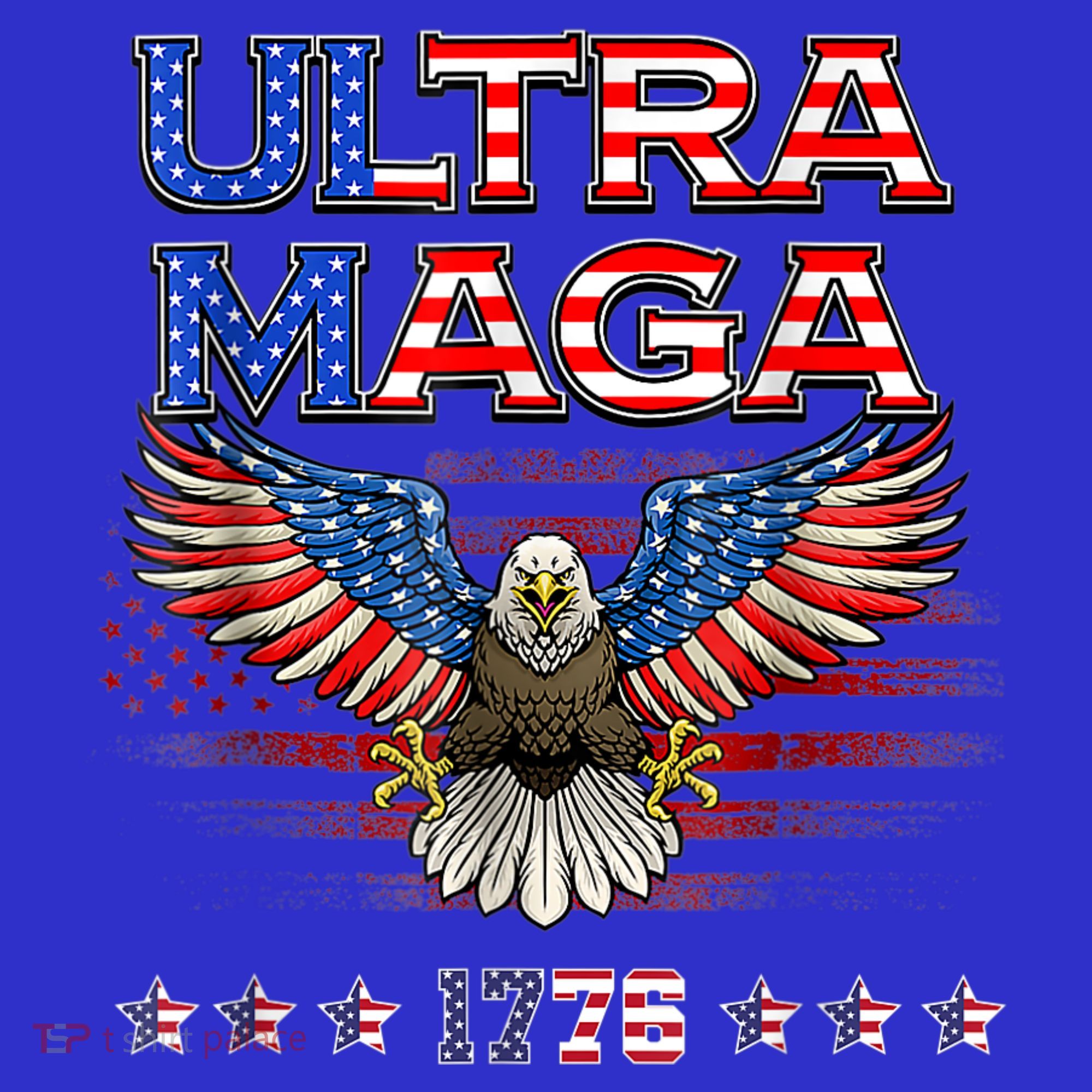 Ultra Mega Eagle 2022, Ultra Maga Tee AMERICAN, FLAG, EAGLE Baby Bodysuit