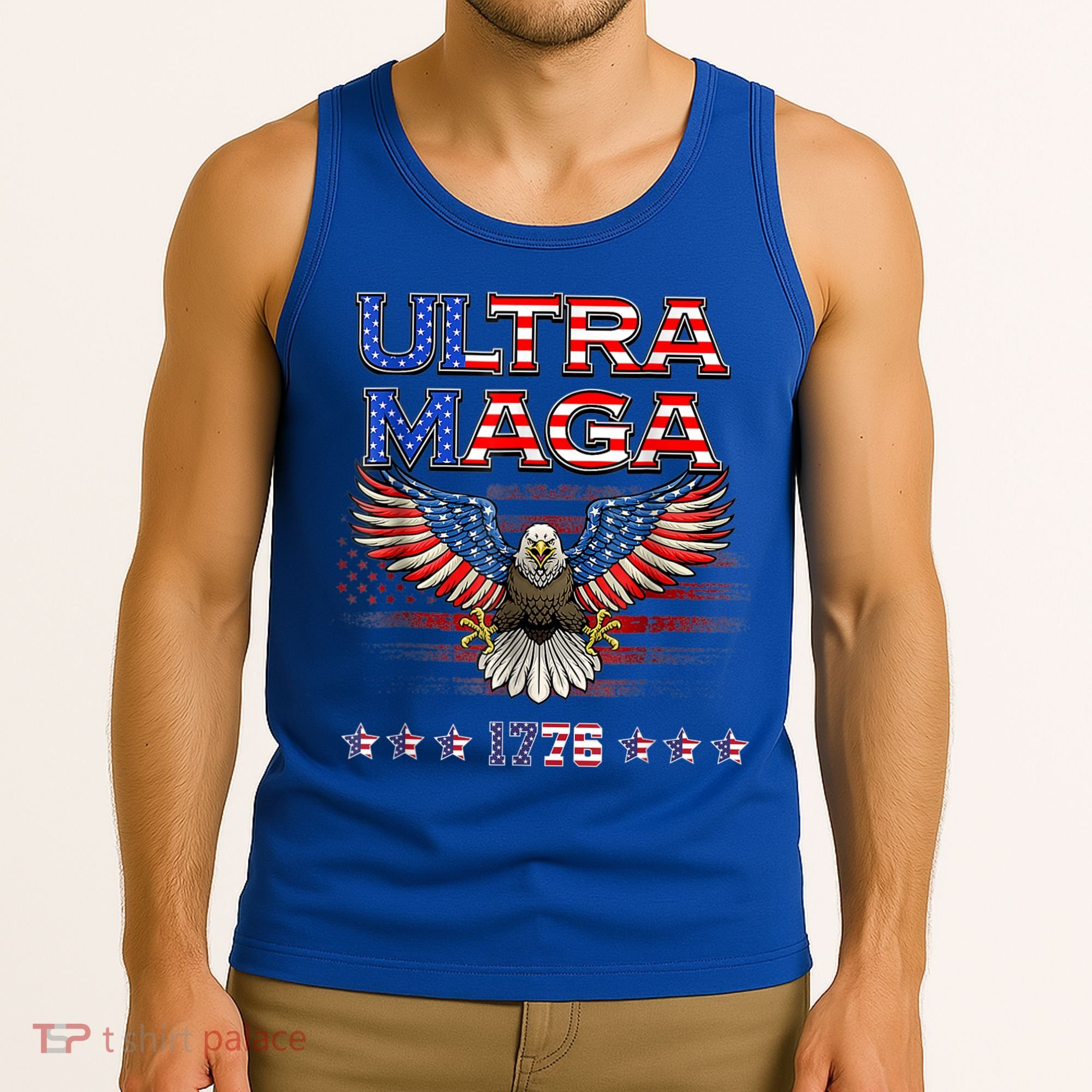 Ultra Mega Eagle 2022, Ultra Maga Tee AMERICAN, FLAG, EAGLE Tank Top