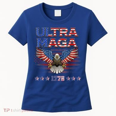 Ultra Mega Eagle 2022, Ultra Maga Tee AMERICAN, FLAG, EAGLE Women's T-Shirt