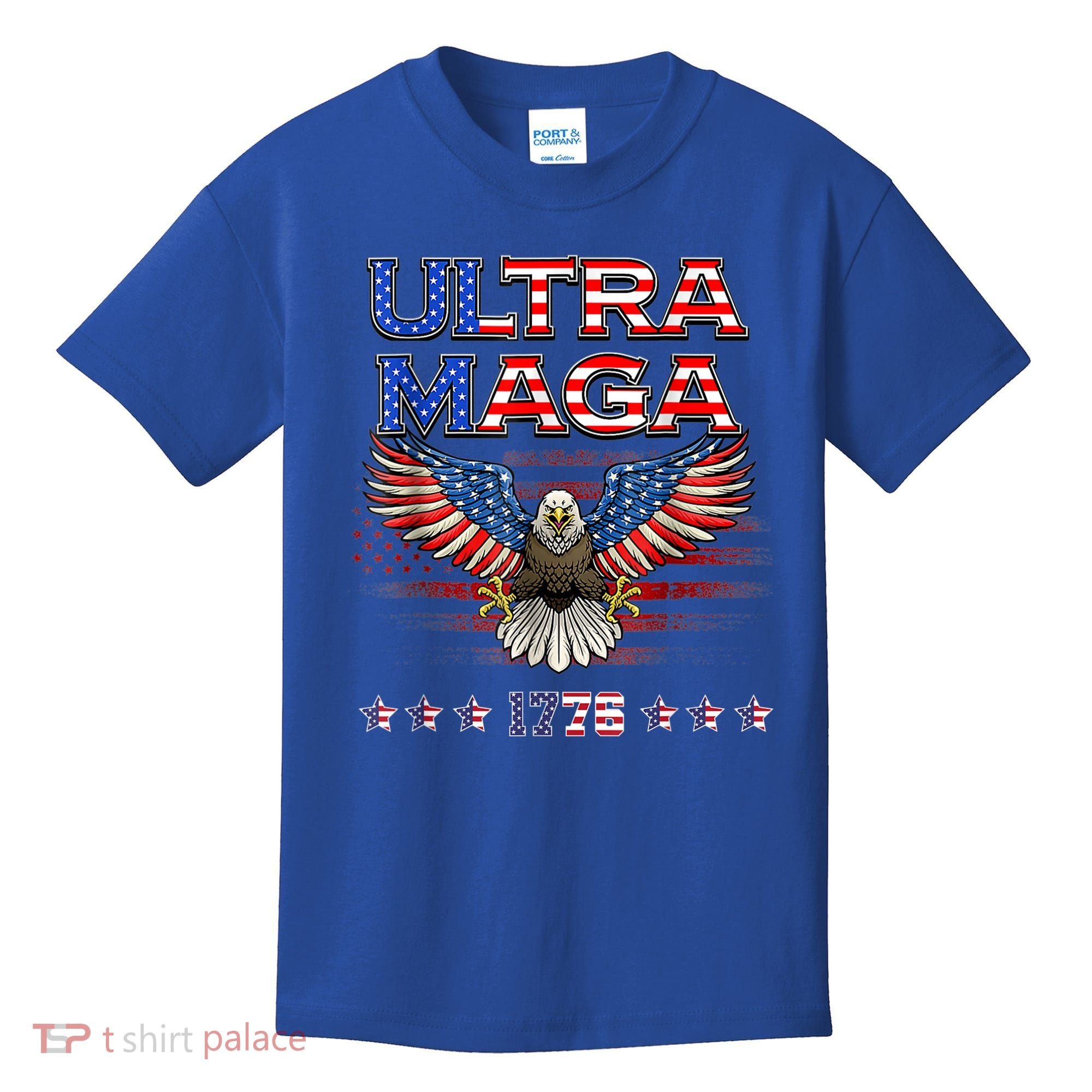 Ultra Mega Eagle 2022, Ultra Maga Tee AMERICAN, FLAG, EAGLE Kids T-Shirt