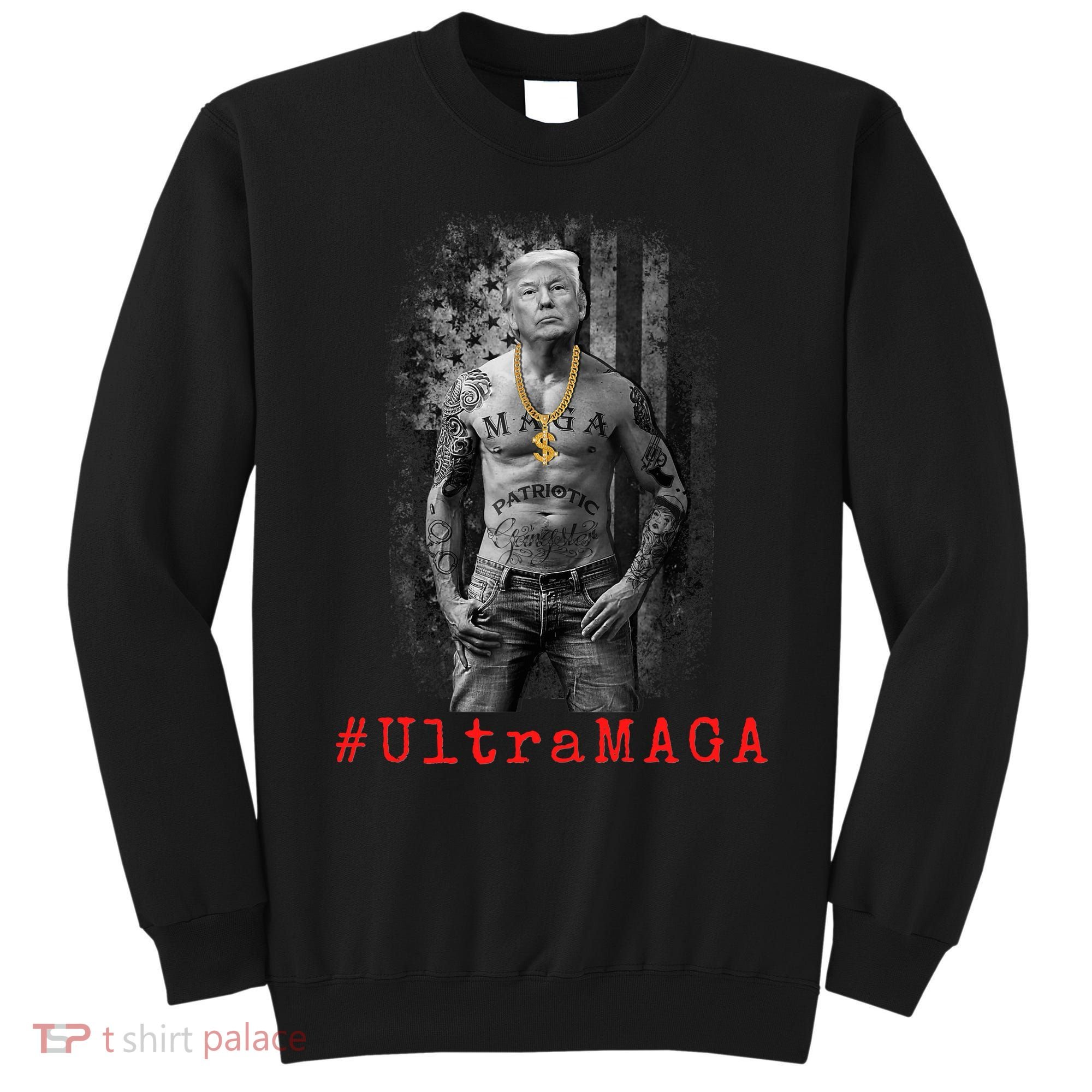 Ultra MAGA Funny Conservative Anti Biden Sweatshirt