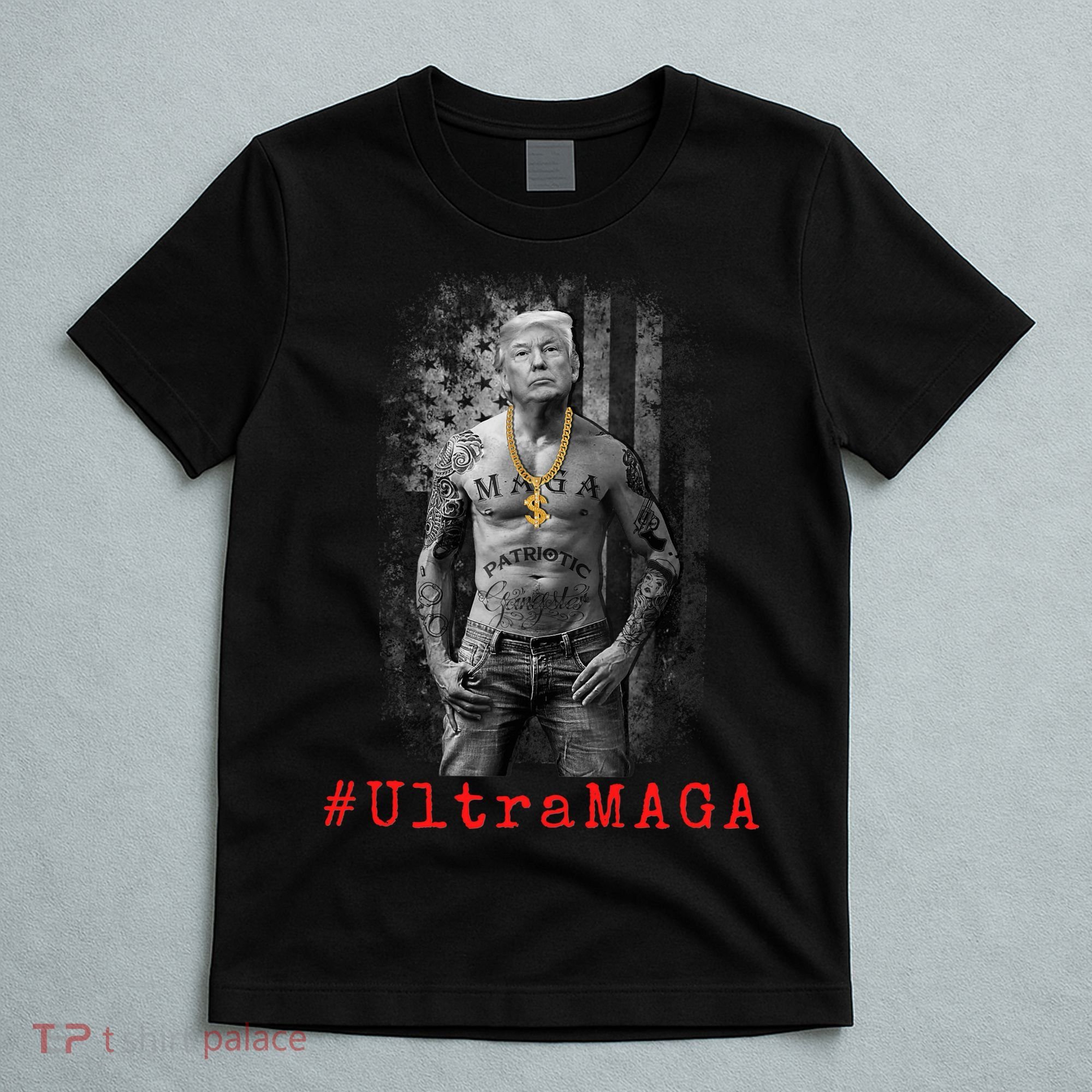 Ultra MAGA Funny Conservative Anti Biden T-Shirt