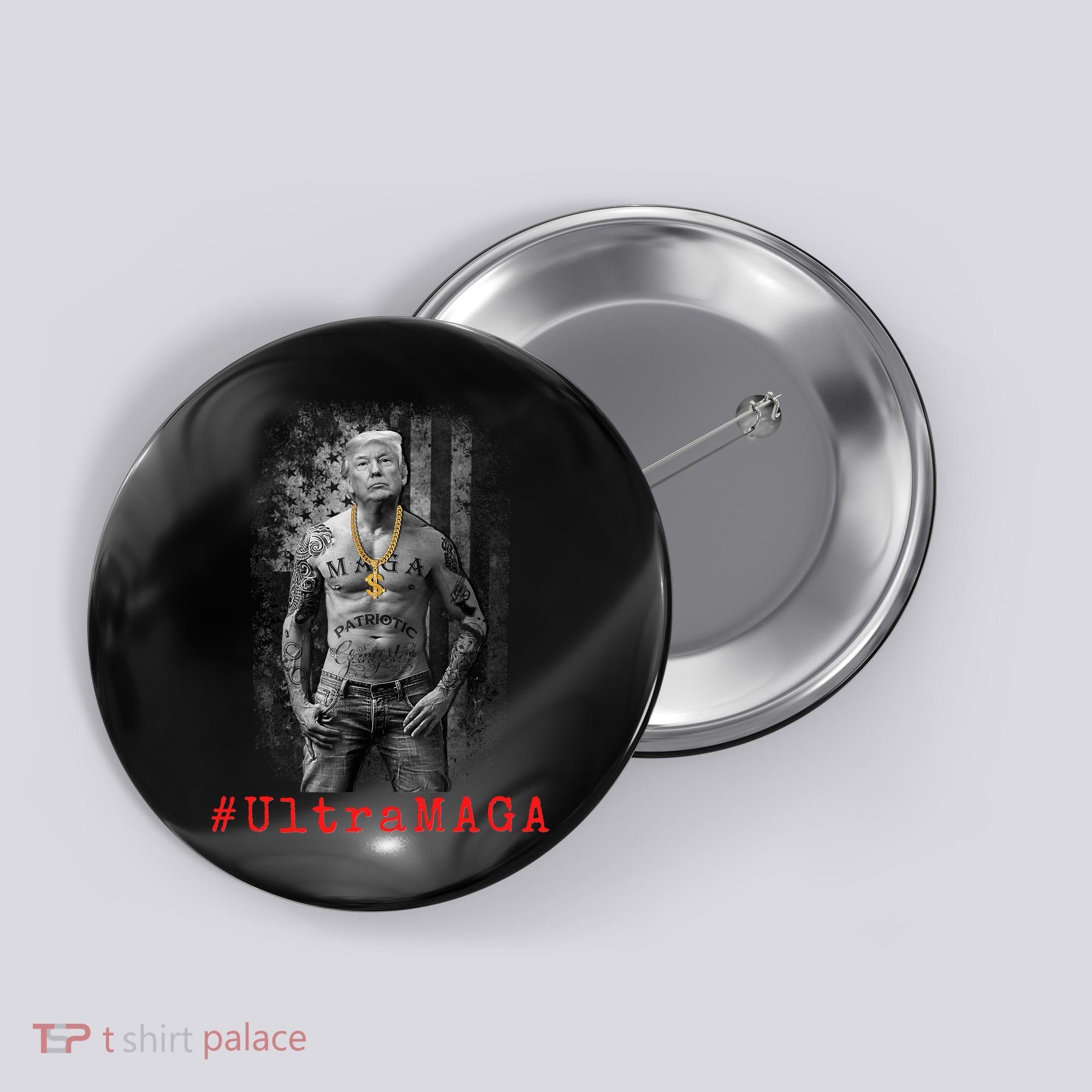 Ultra MAGA Funny Conservative Anti Biden Button