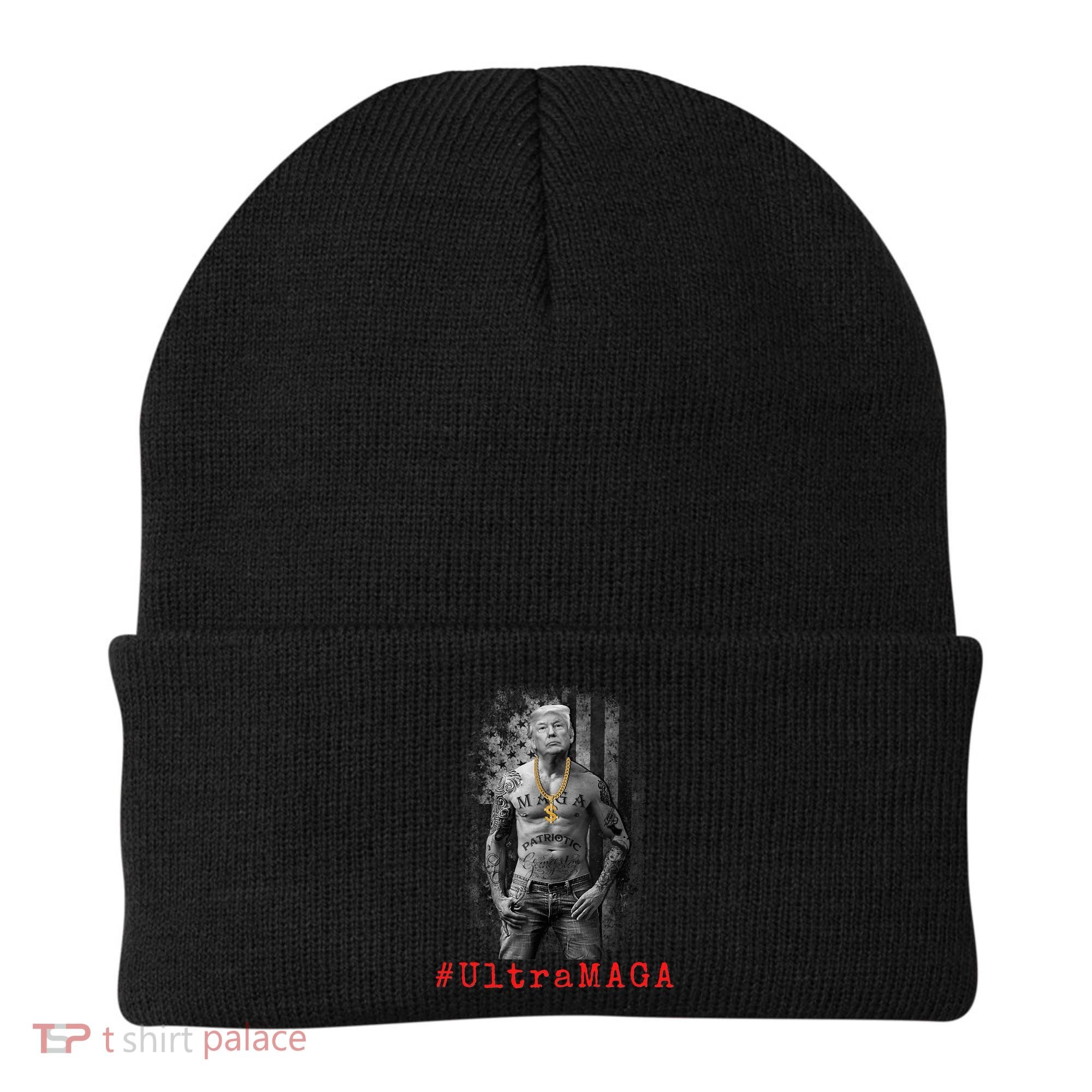 Ultra MAGA Funny Conservative Anti Biden Beanie