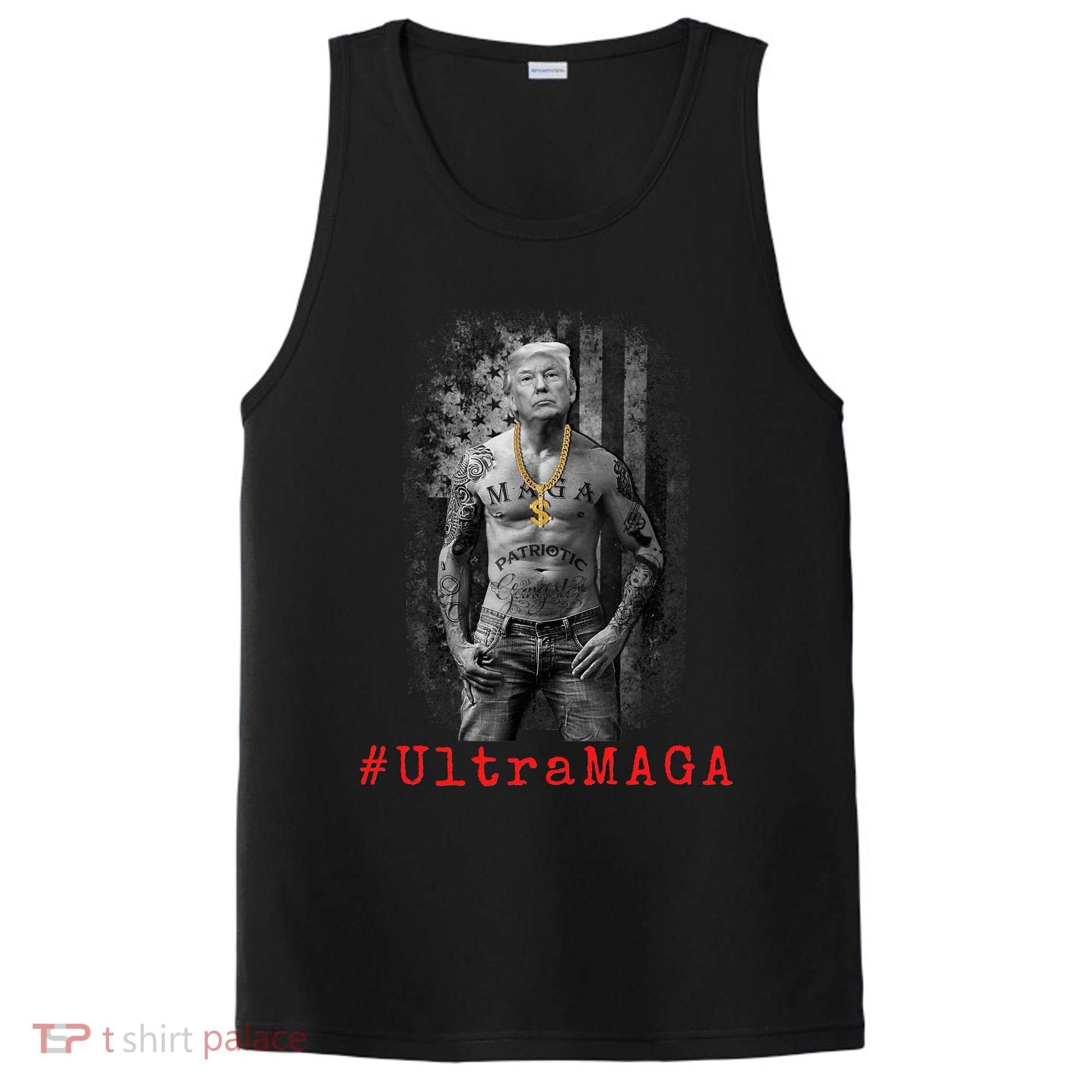 Ultra MAGA Funny Conservative Anti Biden PosiCharge Competitor Tank
