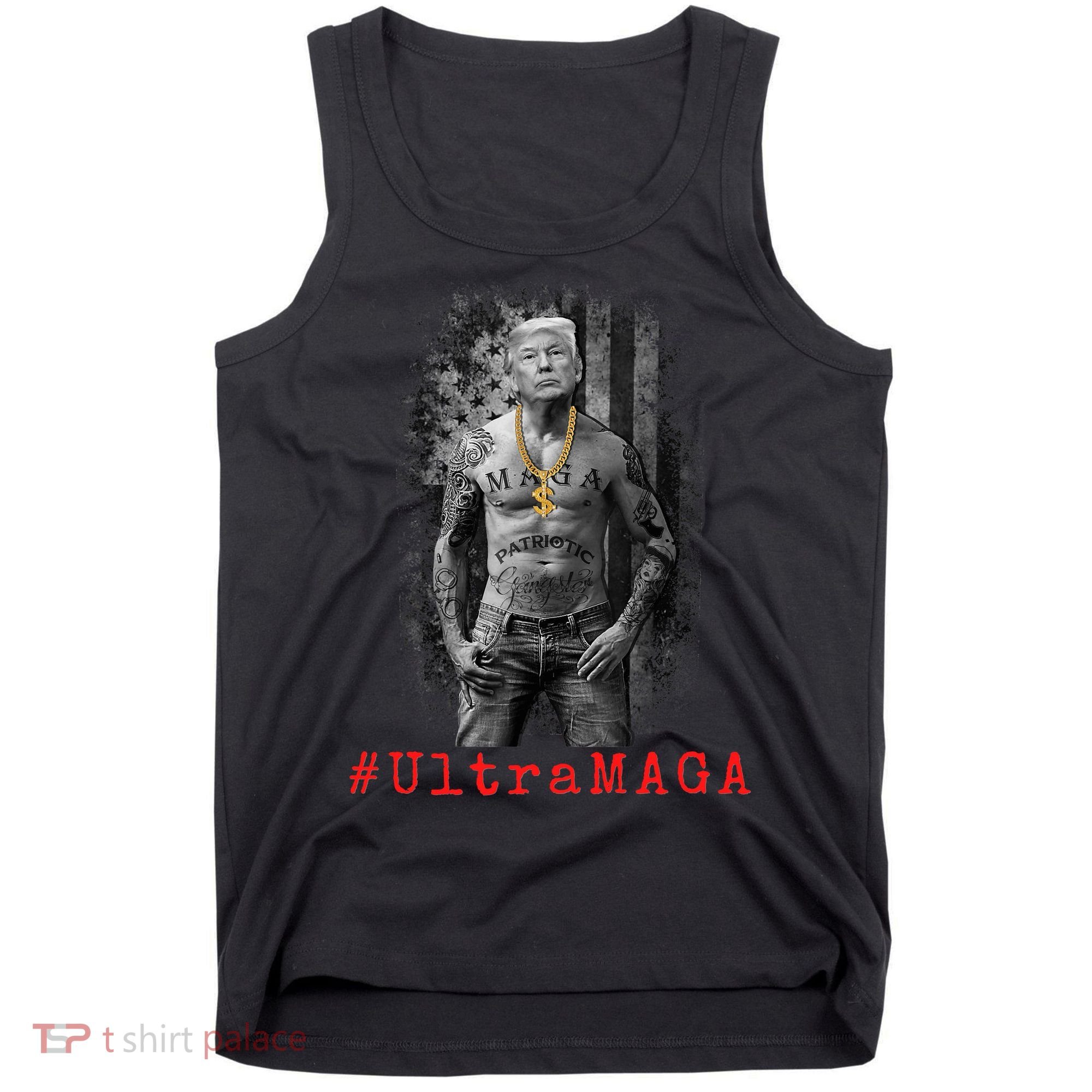 Ultra MAGA Funny Conservative Anti Biden Tank Top