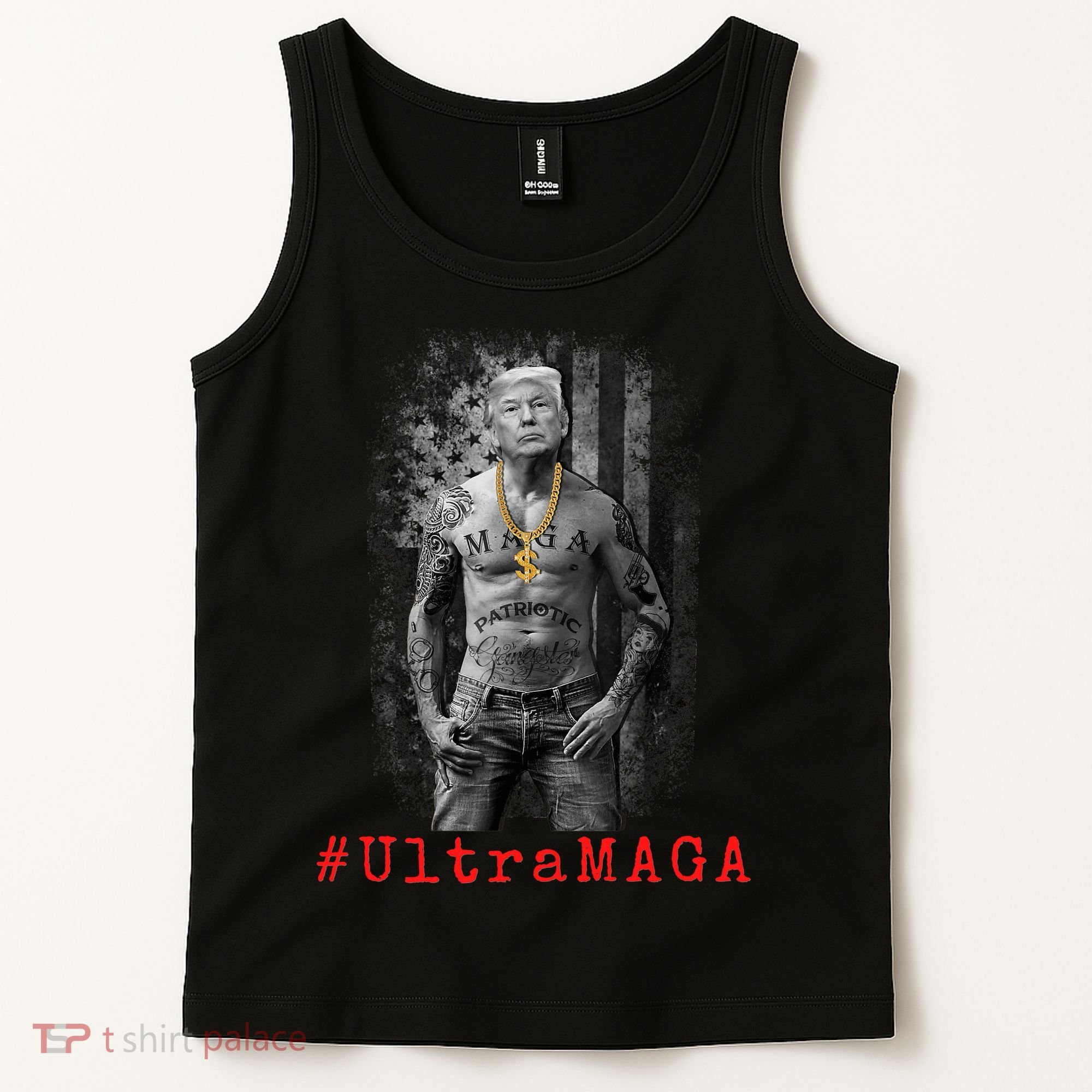 Ultra MAGA Funny Conservative Anti Biden Tank Top