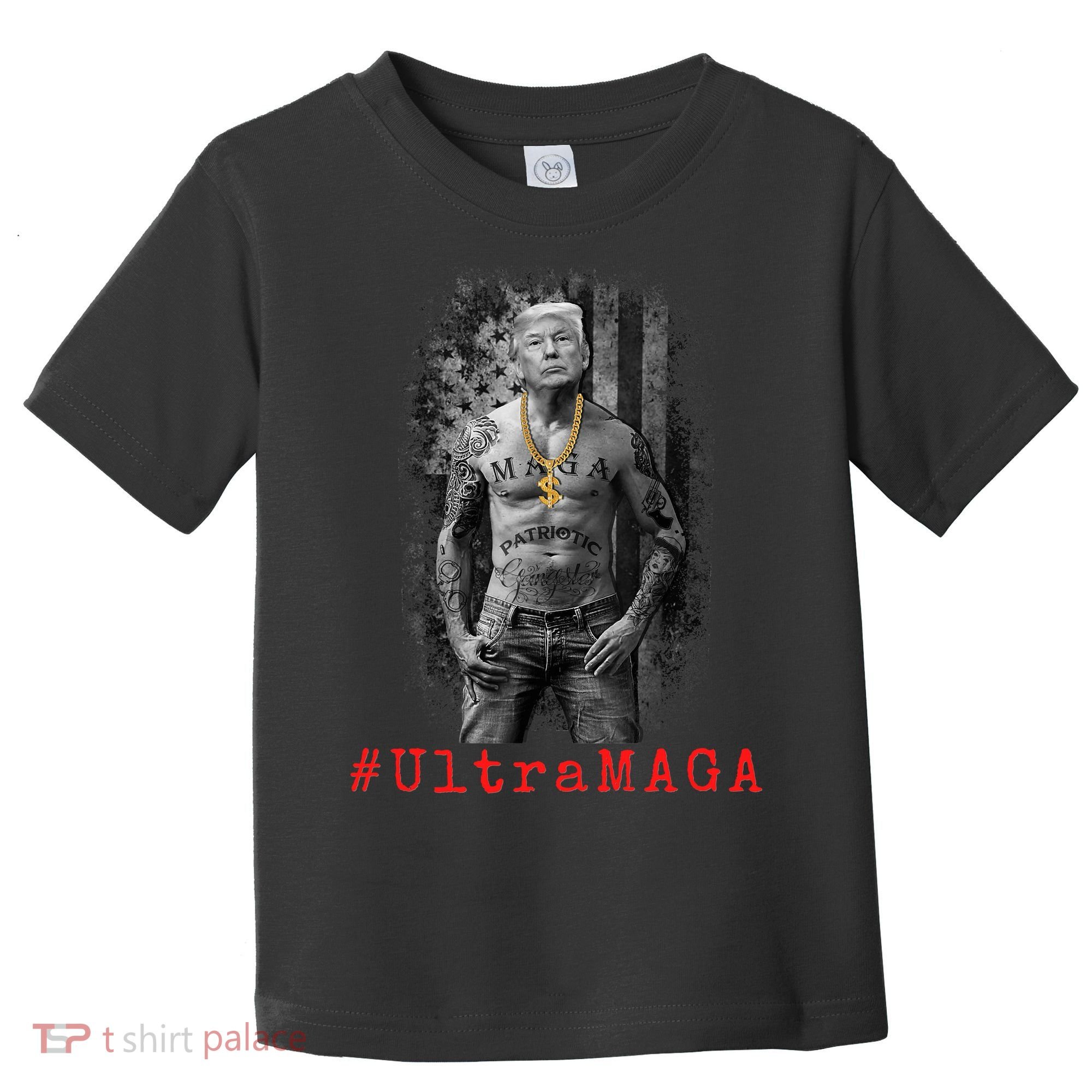 Ultra MAGA Funny Conservative Anti Biden Toddler T-Shirt