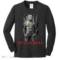 Ultra MAGA Funny Conservative Anti Biden Kids Long Sleeve Shirt thumb 0