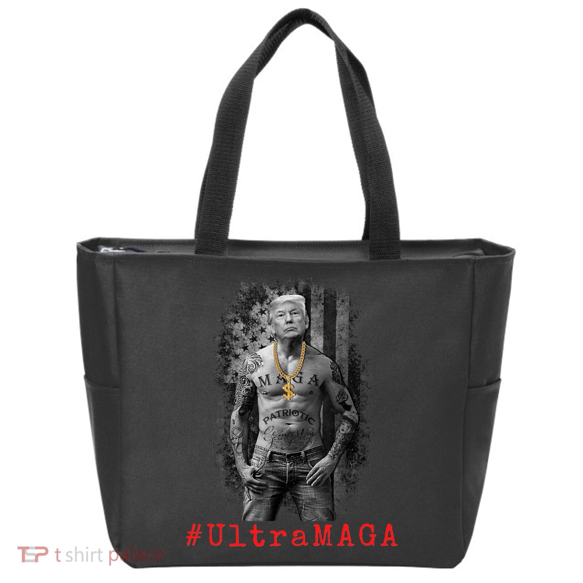 Ultra MAGA Funny Conservative Anti Biden Tote Bag