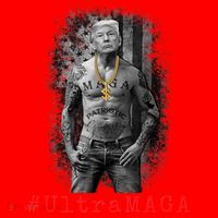 Ultra MAGA Funny Conservative Anti Biden Santa Hat thumb 1