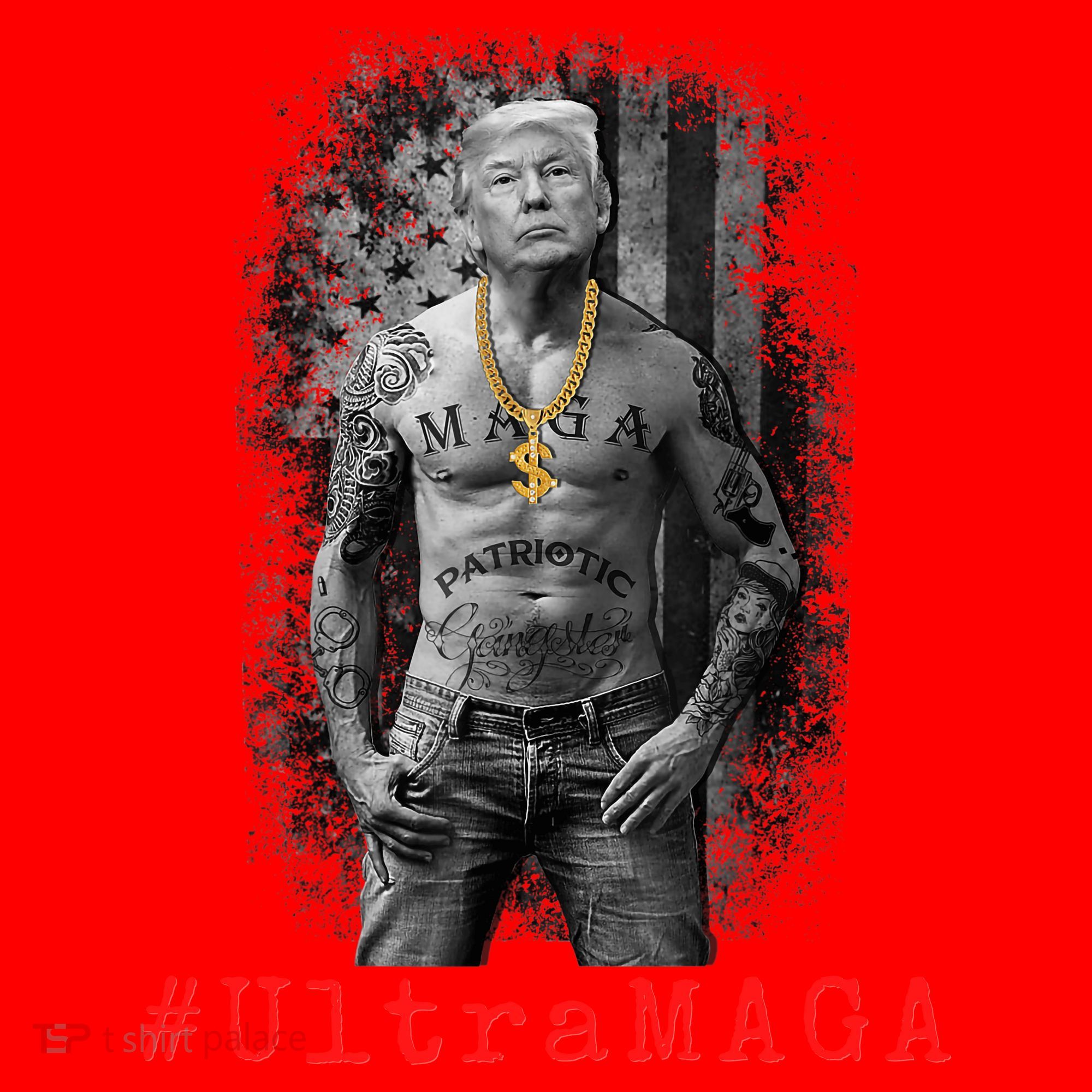 Ultra MAGA Funny Conservative Anti Biden Santa Hat