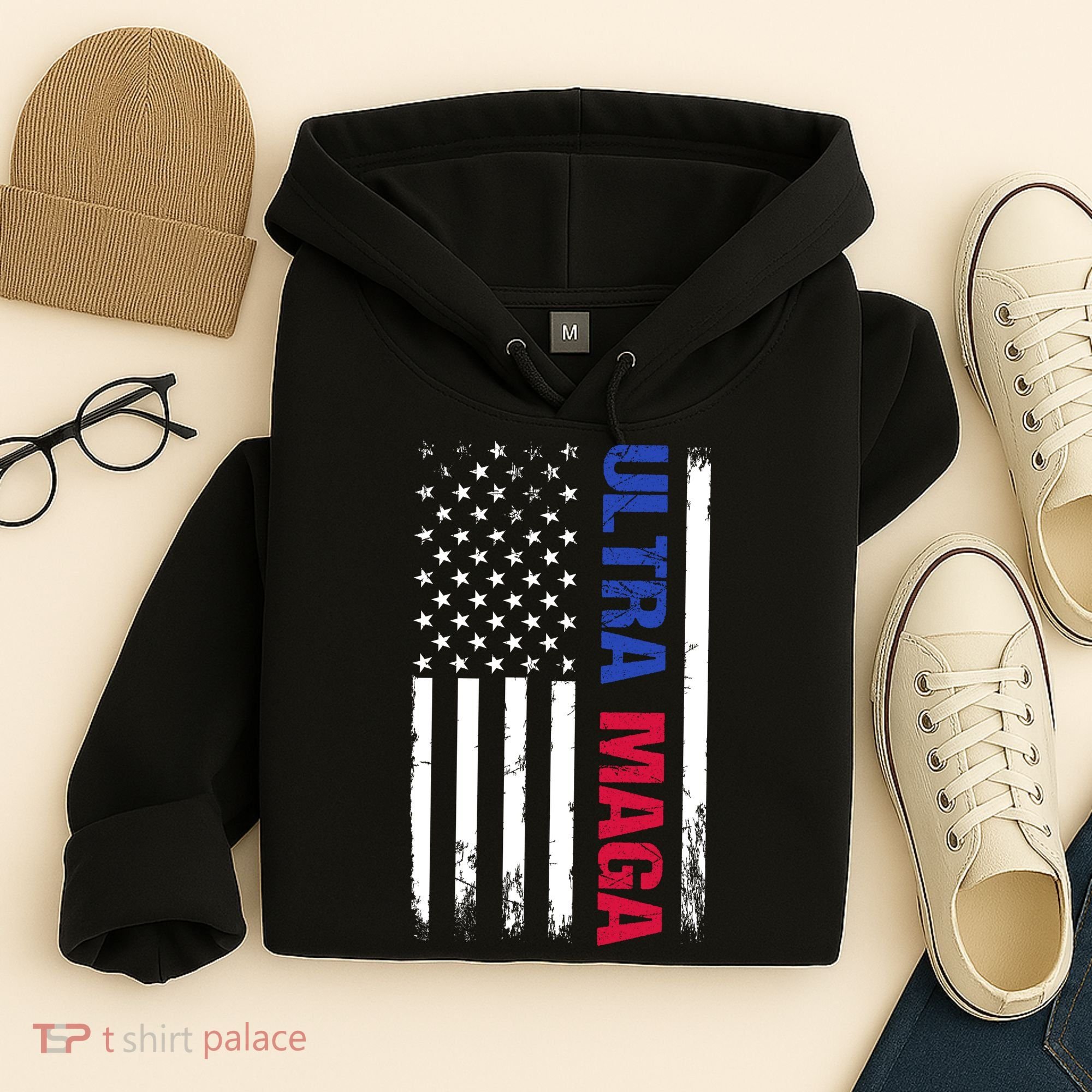 Ultra Maga Flag Hoodie