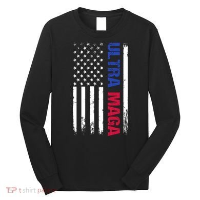 Ultra Maga Flag Long Sleeve Shirt