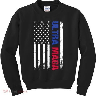 Ultra Maga Flag Kids Sweatshirt
