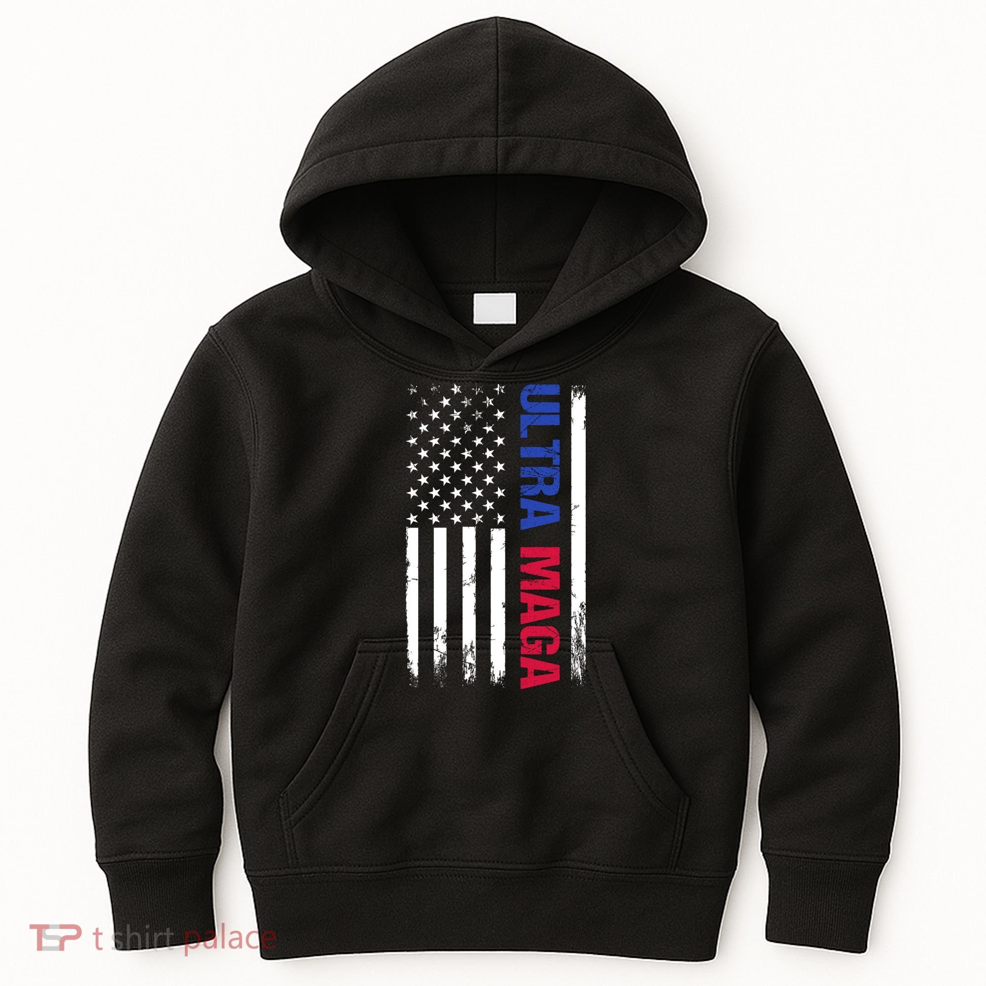 Ultra Maga Flag Kids Hoodie