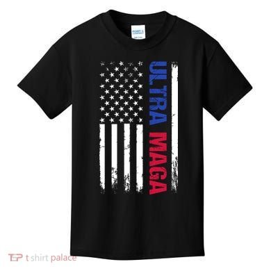 Ultra Maga Flag Kids T-Shirt