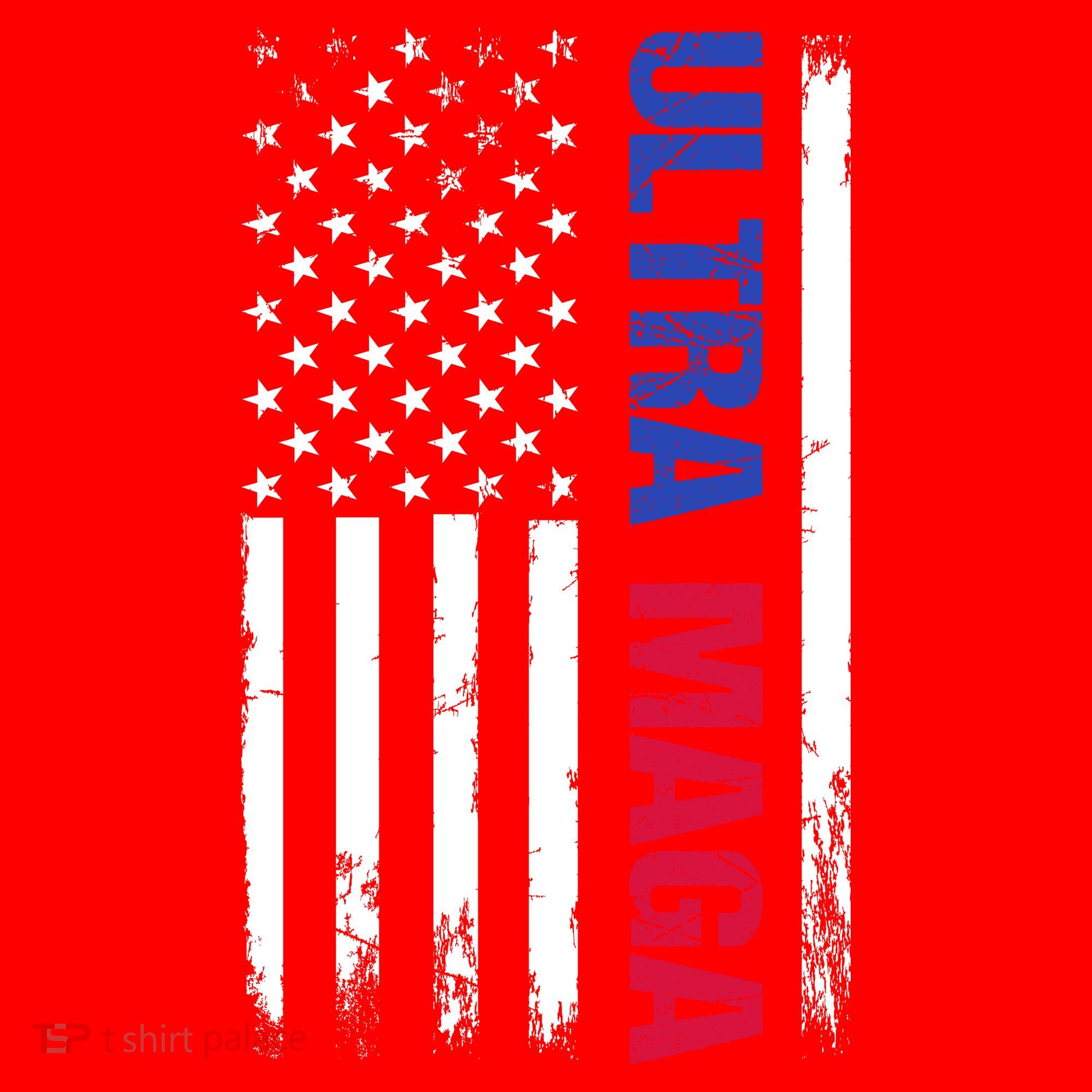 Ultra Maga Flag Santa Hat