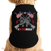 Ultra MAGA Funny Conservative Anti Biden Pro Trump Doggie Tank thumb 0