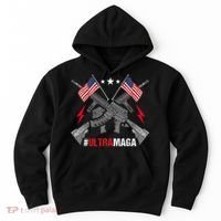 Ultra MAGA Funny Conservative Anti Biden Pro Trump Hoodie thumb 0