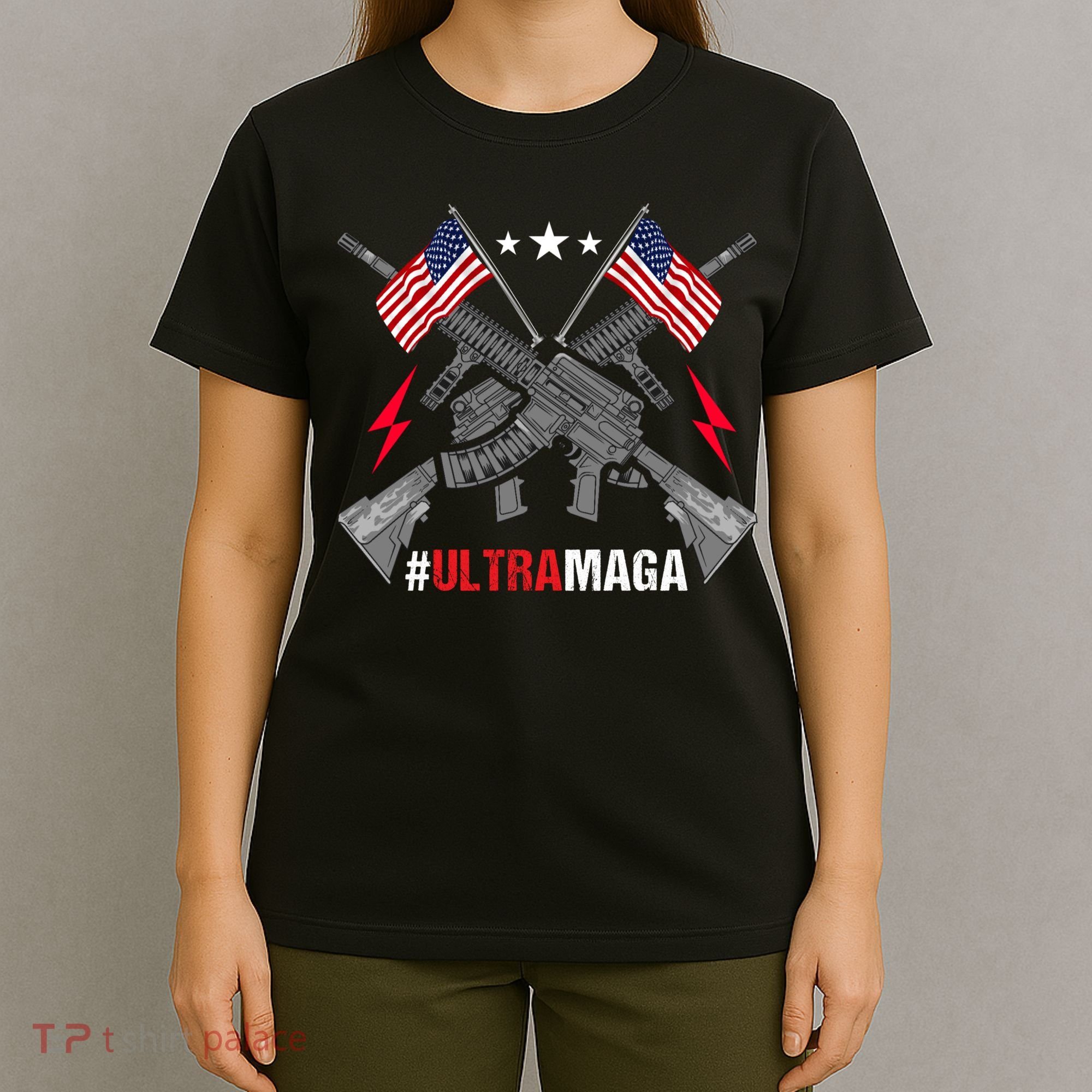 Ultra MAGA Funny Conservative Anti Biden Pro Trump T-Shirt