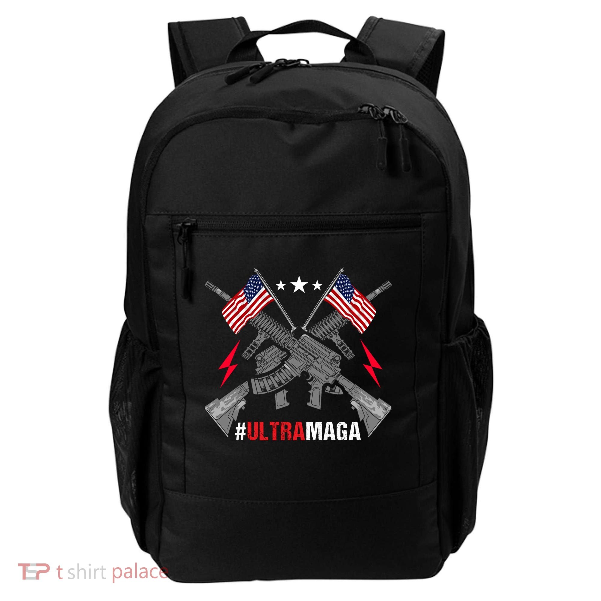 Ultra MAGA Funny Conservative Anti Biden Pro Trump Backpack