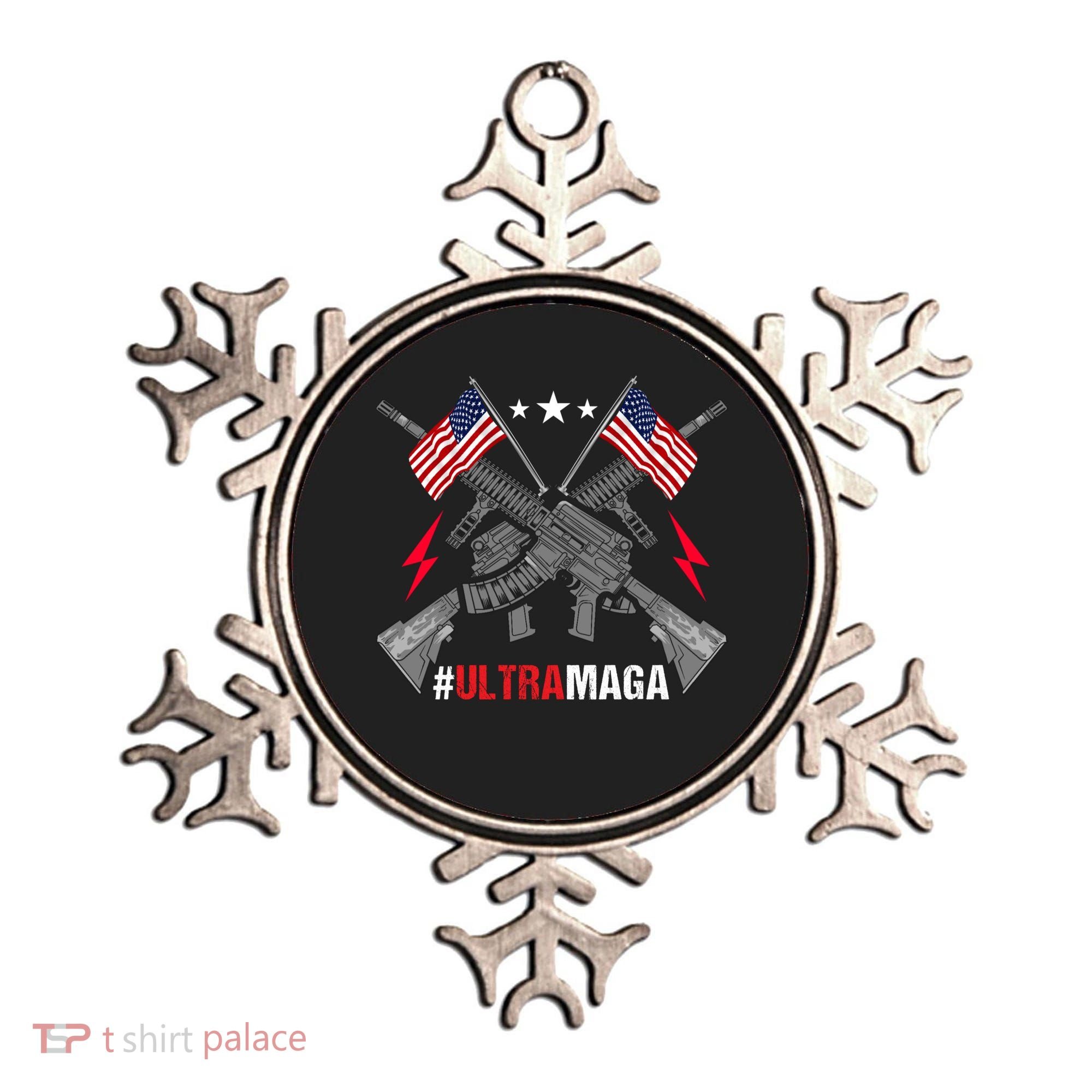 Ultra MAGA Funny Conservative Anti Biden Pro Trump Ornament