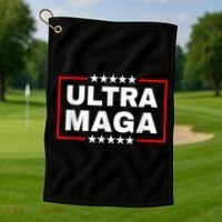 Ultra Mega Funny Anti Joe Biden Golf Towel thumb 1