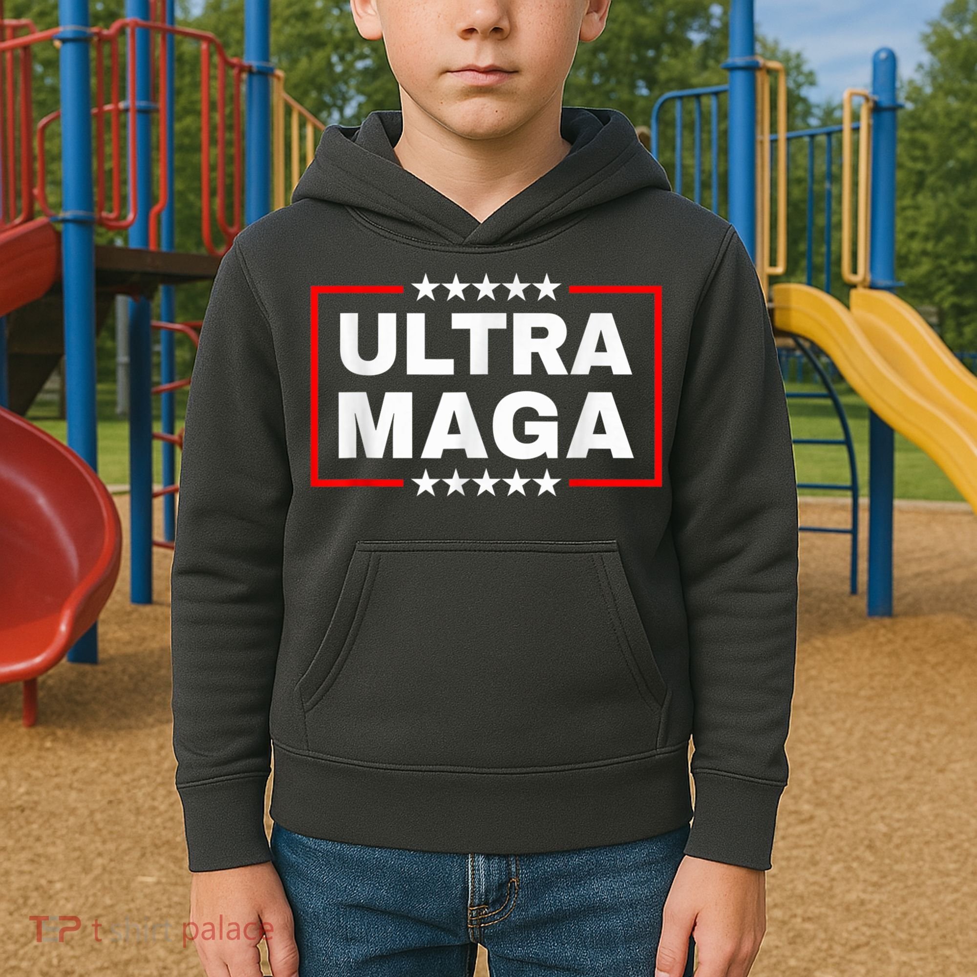 Ultra Mega Funny Anti Joe Biden Kids Hoodie