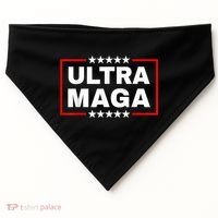 Ultra MAGA Funny Conservative Anti Biden Pro Trump Gift USA-Made Doggie Bandana thumb 0