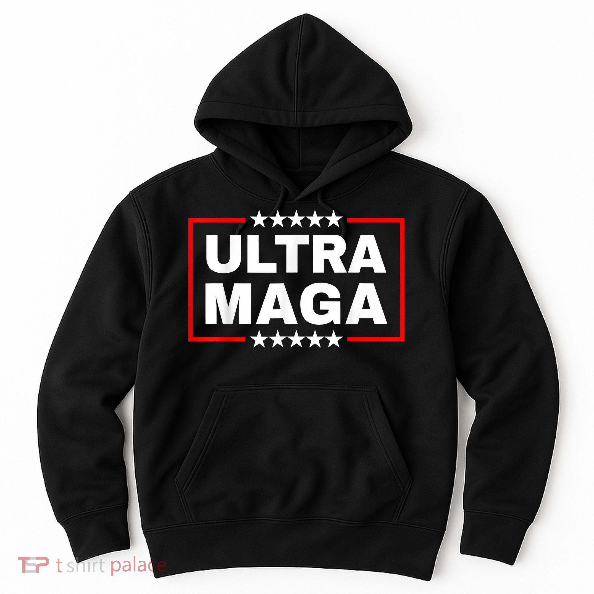 Ultra MAGA Funny Conservative Anti Biden Pro Trump Gift Hoodie