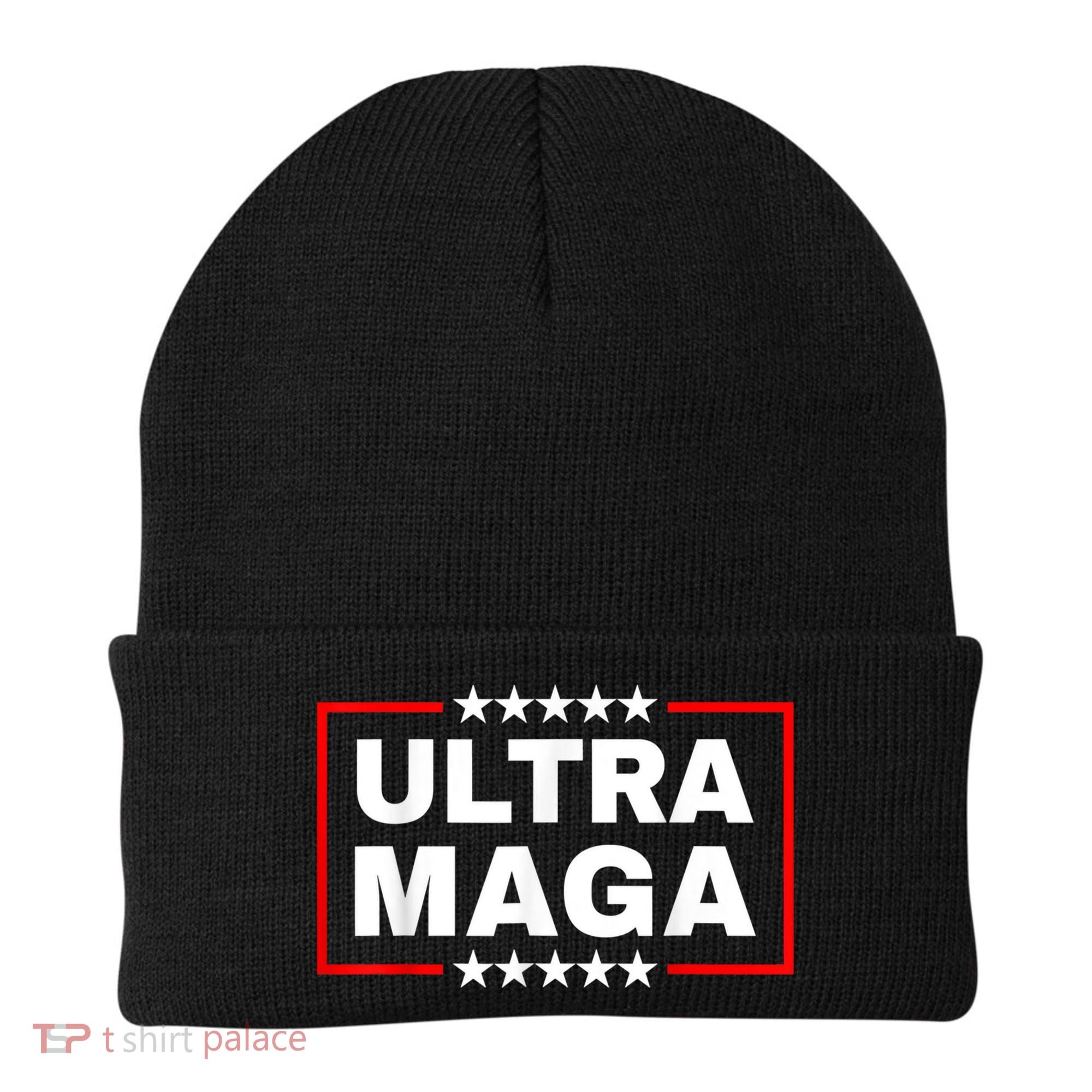 Ultra MAGA Funny Conservative Anti Biden Pro Trump Gift Beanie