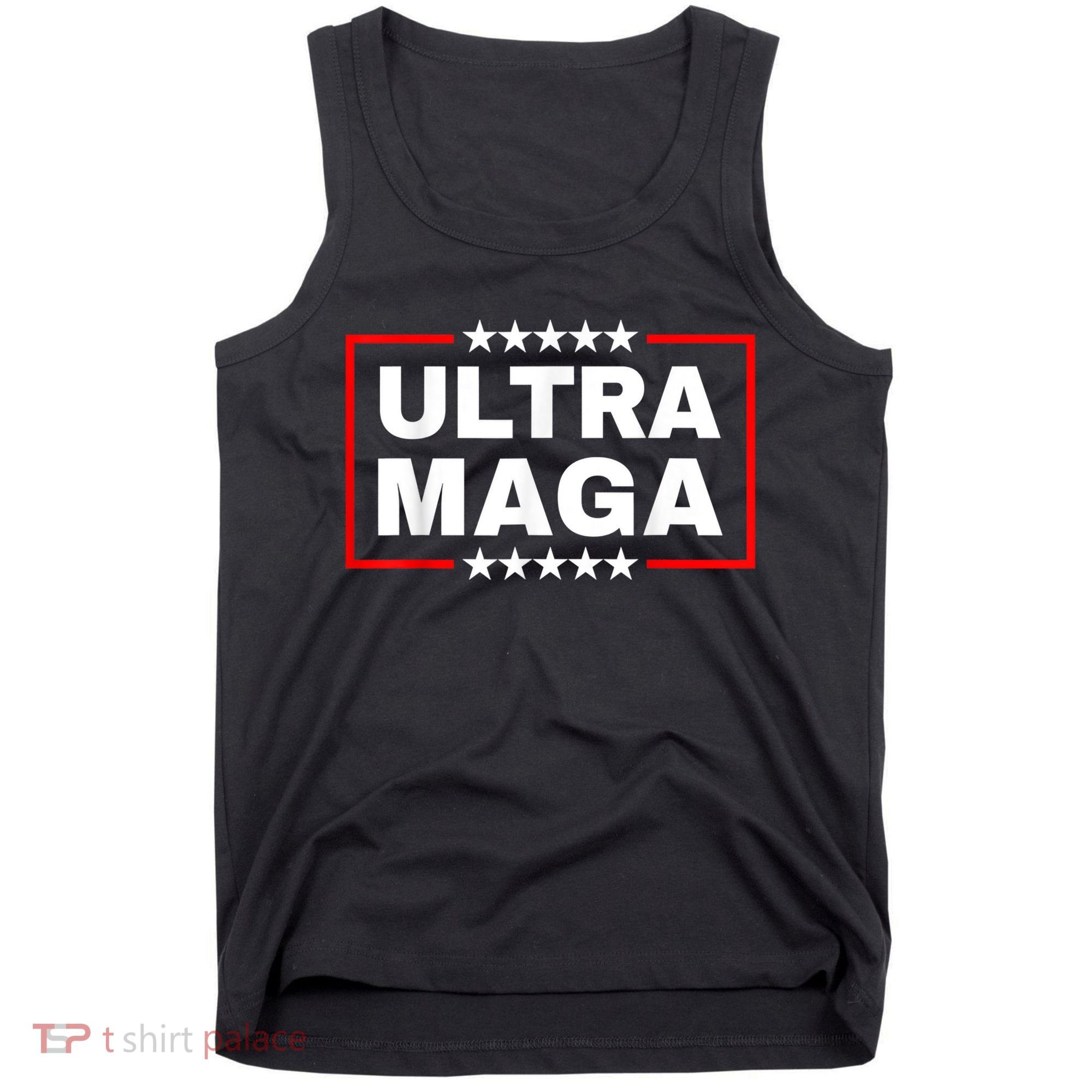 Ultra MAGA Funny Conservative Anti Biden Pro Trump Gift Tank Top